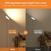 WOWLUMEN Floor Lamp,Bright 36W 3500LM Standing Lamp with Remote, 2700K