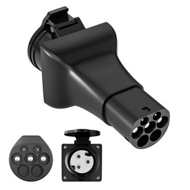 EVIEUN Type 2 to CEE EV Charger Adapter, 32A 220V Type 2 to CEE Adapter, Type 2 Charging Station Adapter for Portability and Accessibility