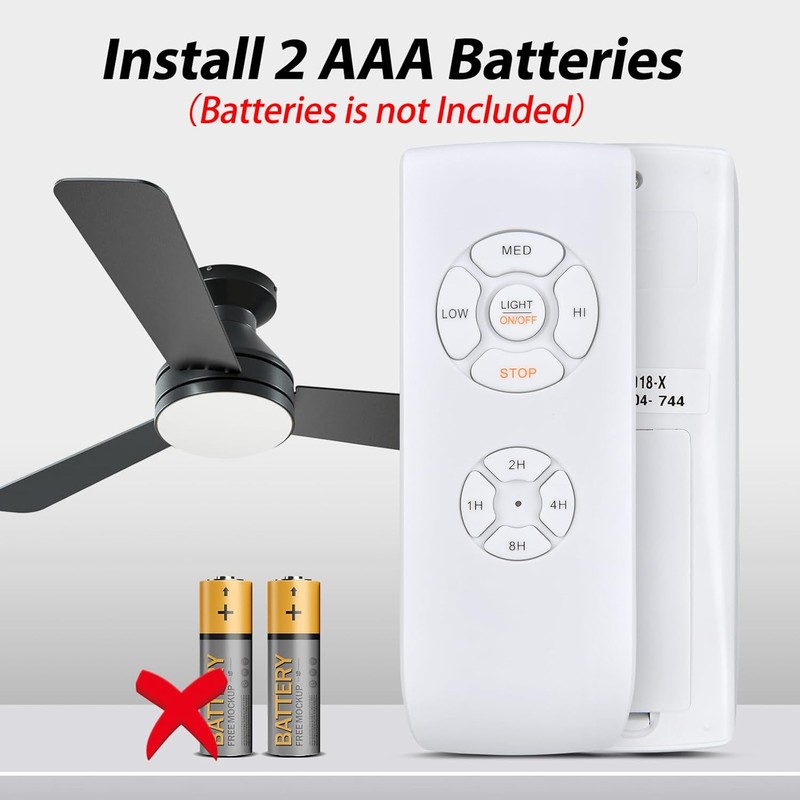 WDZP New Universal Remote Control Replacement for Hunter/Harbor Breeze/Westinghouse/Honeywell/QlACHlP Wireless