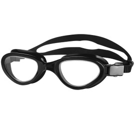 Aqua Speed Swimming goggles for adults, anti-fog with UV protection, swim goggles for women, men, swimming goggles, black, clear lens, X-Pro