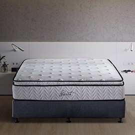 Jacia House Twin Mattress 11.4 Inch Memory Foam Innerspring Independently Encased Coil Hybrid Mattress - Pillow Top Mattress - Bed in a Bag -Twin