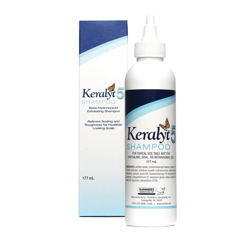 Keralyt 2 Pack! Karalyt 5 Shampoo, Exfoliating Shampoo for Dry,