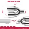Dual Exhaust Tip 3 Inch Inlet 4" Dual Outlet 12"