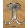 Gedotec Lara Coat Hook, Undermount Hook, Vintage Coat Hook, Stainless