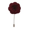 Kidney Button Flower Rose Handmade Brooch Pin for Buttonhole, Corsage,