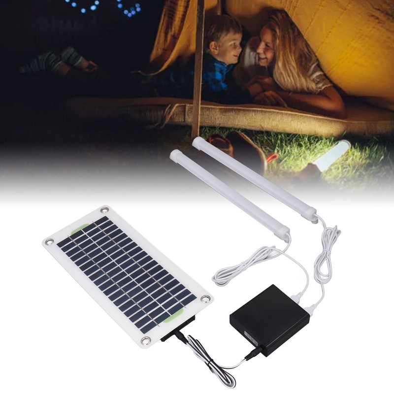 Solar Light Tube 30W 12V5V Dual USB LED Solar Panel