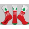 Country-Themed Socks Large, Shoe Size 9-12 (Lebanon)