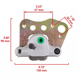 Caltric Front Left Right Brake Caliper w/ Pads for Polaris Magnum 500 325 330 2001-2004