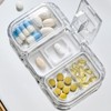 2 in 1 Portable Pill Organizer Pill Cutter Dustproof and