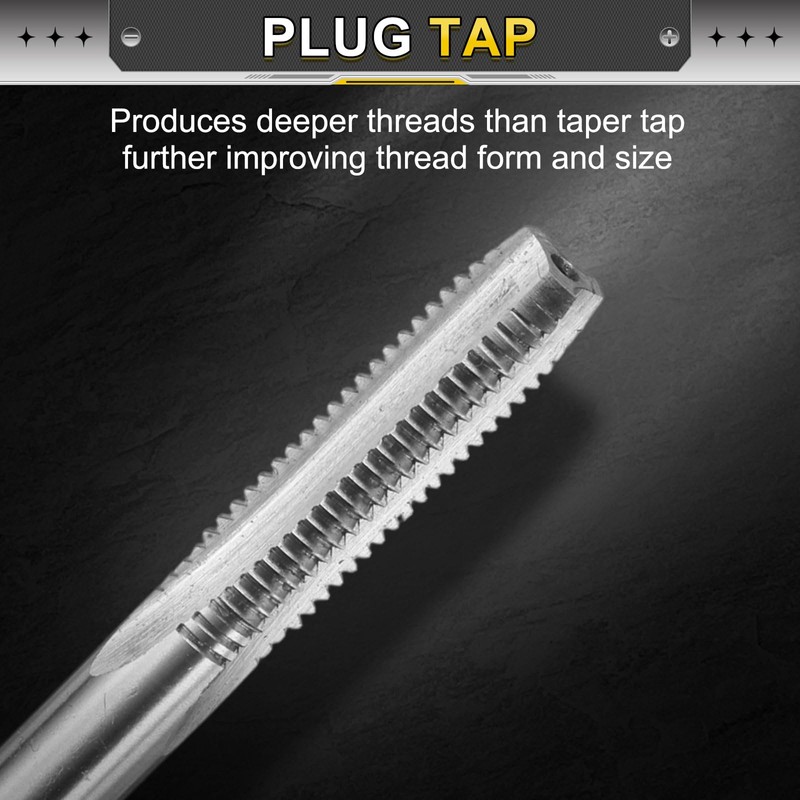 uxcell Hand Plug Tap M7 x 1 H2 Metric Thread