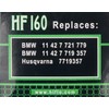 Hiflofiltro HF160 Filtro de Aceite estándar de Alta Calidad, Individual