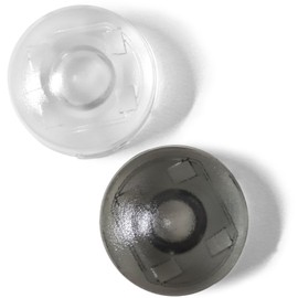 Auto Light Sensor Cover, 2-Pack, Compatible with Toyota Daihatsu Lexus and Many Other Vehicles (General Purpose, Auto Dimming, 0.7 inch (18 mm), Transparent Cover x 1 + Gray Cover x 1)