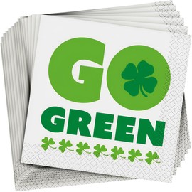 16 Go Green St. Patrick's Day Serviettes