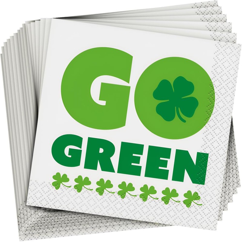 16 Go Green St. Patrick's Day Serviettes
