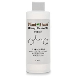 Benzyl Benzoate USP Grade Liquid 4 fl. oz. - Great for Fragrance/Aroma Compounds, Cosmetics, Hair & Scalp Products.