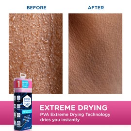 South Sport Swim Shammy Quick Dry Beach Towel - Super Absorbent Swim Towel - Scratch-Free Cloth Fast Drying Towel for Camping, RV