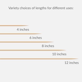 JapanBargain 3775x12, BBQ Bamboo Skewers for Grilling Shish Kabob Grill Fruit Corn Chocolate Fountain Cocktail Picks Long Toothpicks for Appetizers, 12 inch, 900pcs