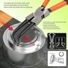 WEDO Internal Snap Ring Bent Nose Plier, Chrome Vanadium Steel,Die-Forged,