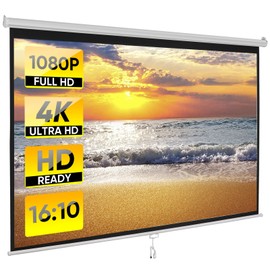 100 inch Projection Screen Portable Projector Movies Screens for Home Theater