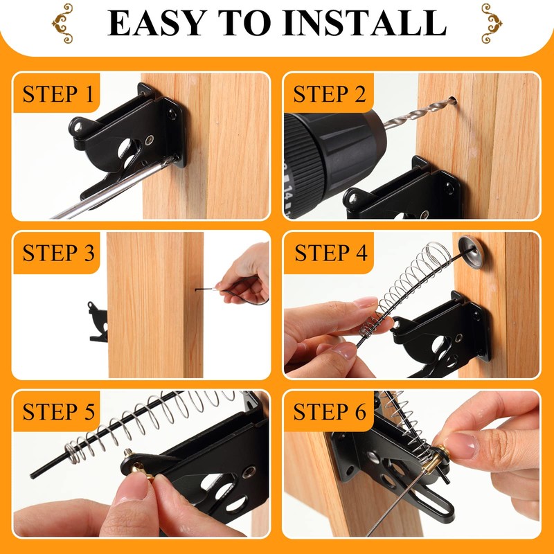Hotop Self Locking Gate Gravity Latch Stainless Steel Spring Loaded