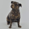 Fiesta Studios Staffordshire Bull Terrier Bronze Effect Statue Home Decor