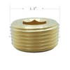 CDQBWKJGFJ 2 Pcs Brass Hex Counter Sunk Plug 1" NPT