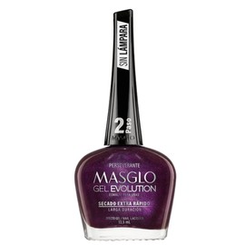 MASGLO GEL EVOLUTION Nail Polish Gel Effect, No UV/Led Lamp Required, Duration up to 12 day, 1 peice color (PERSEVERANTE) Gel sin necesidad de lampara UV/Led, hasta 12 dias de duracion