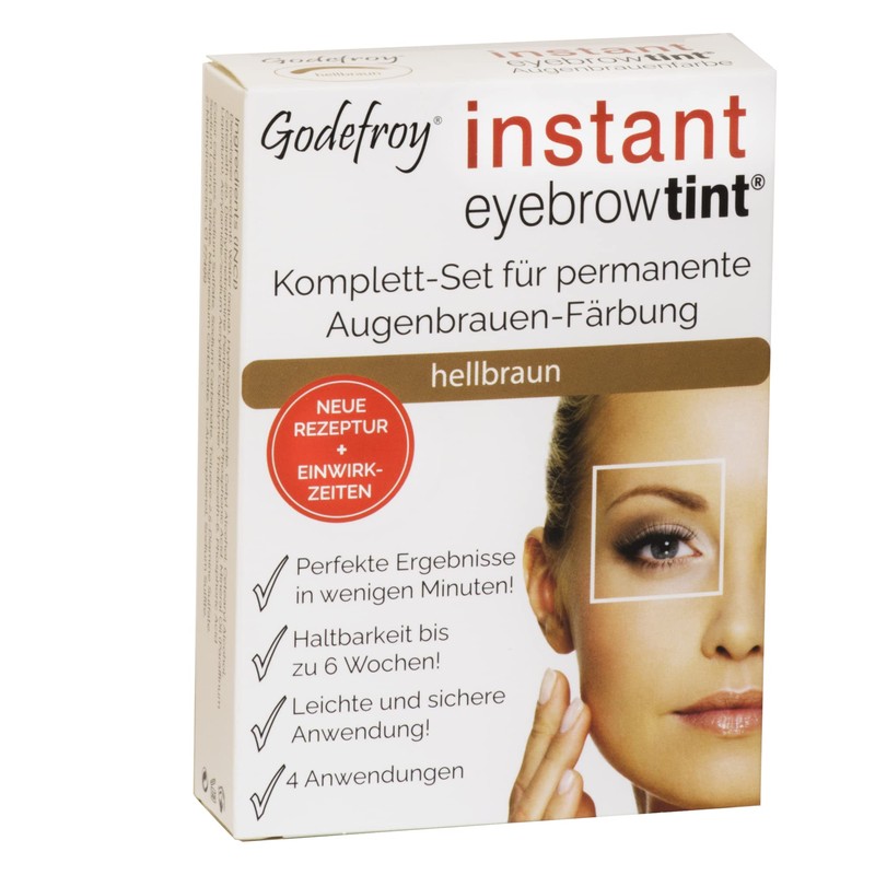Godefroy Instant Eyebrow Tint, Eyebrow Colour EU Formula, Dye Set