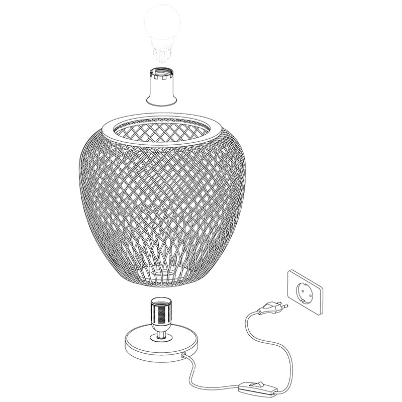 EGLO Dembleby Vintage 3-Light Pendant Lamp