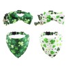 St Patrick's Day Dog Costume Puppy Collar with Bow Tie