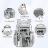 Cusangel Heavy Duty Clear Backpack Clear BookBag,Stadium backpack 16 x11