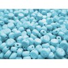 500pcs Alphabet Beads Round Flat Light Blue 7mm Craft Material