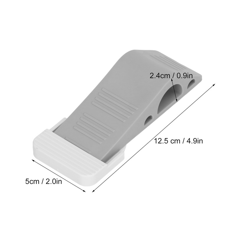 6pcs Door Stoppers Grey Hole Free Installation Noise Elimination TPR