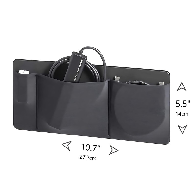 AMOZIFY 3-Pocket Organizer, Mouse Holder for Laptop Stick on –