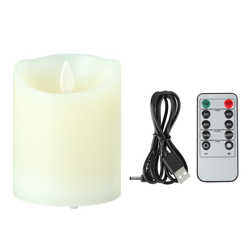 Electronic Candle Lights Rechargeable Flameless Tea Lights LED Candles with