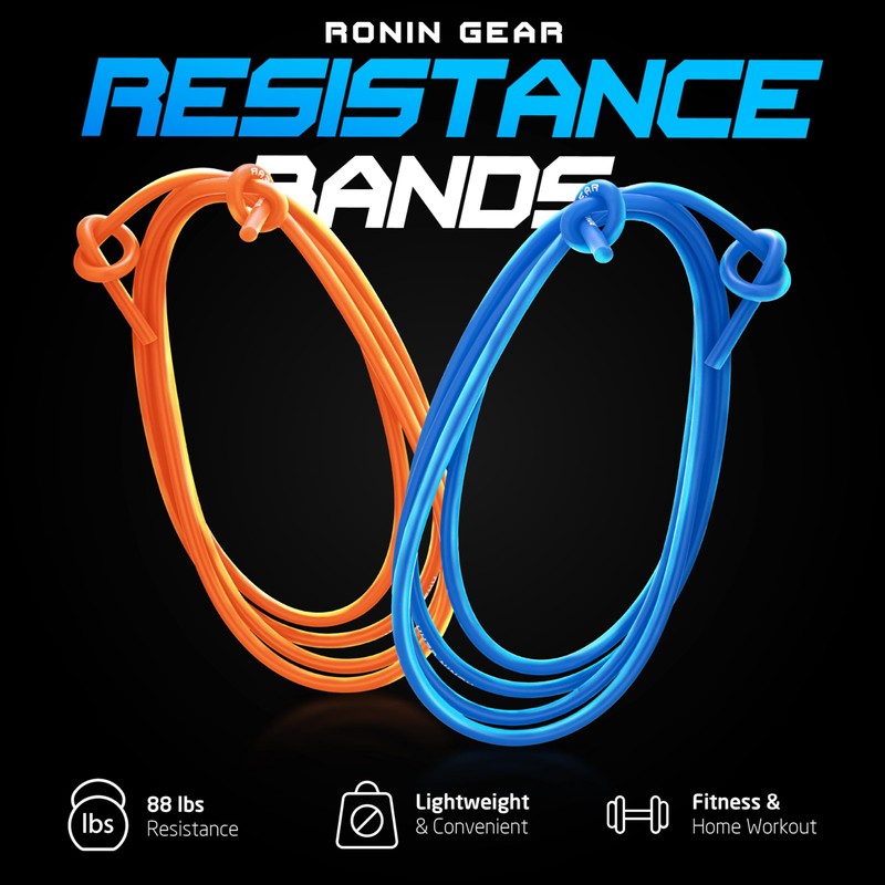 Ronin Gear Resistance Bands - 88 lbs Resistance - Orange