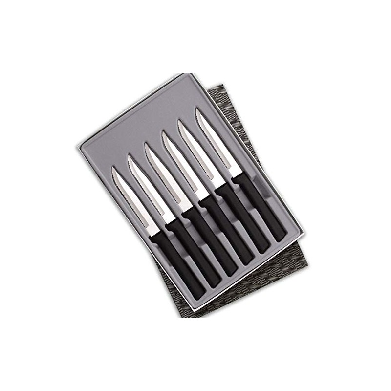 RADA Cutlery 6-Piece Serrated Steak Knife Gift Set (S6S), Stainless