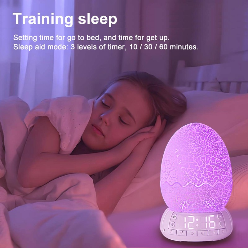 HYODREAM Egg Shape Touch Control Night Light with Pattern Inside,