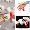 YAPKOLV 200 Eponge Ongle, with Metal Pliers, Nail Art Sponge