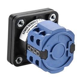 Heschen Universal Rotary Cam Selector Changeover Switch, SZW26-20/B202.2, ON-OFF-ON, Momentary, 660V, 20A, 3 Position 2 Phase 8 Terminal, CE