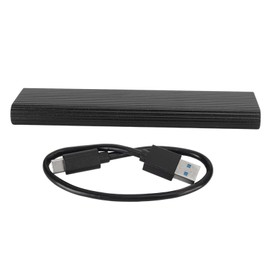 External Hard Drive M.2 NGFF 10Gbps Type C Interface Aluminium Alloy Mobile Hard Disk for Laptop Desktop AIO Black 1TB