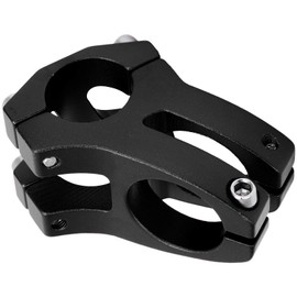 Bicycle Stem, 25.4 x 35 mm, Aluminium Alloy, Bicycle Handlebar Short Stem, Bicycle Hollow Stem for Mountain Bike, Road Bike (Black) Bicycles