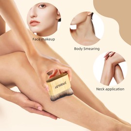 Kabuki Brush - Bronzer & Self-Tanner Brush, Upgrade for Face & Body Makeup