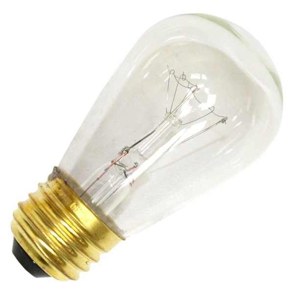 Westinghouse Lighting 0434000, 11 Watt, 130 Volt Clear Incand S14 Light Bulb, 2500 Hour 63 Lumen