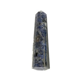 VIE Orgonite Obelisk Tower, 10-12cm, Sodalite