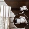 Newtay 4 Sets Angled Shower Rod Mount for Sloped Walls