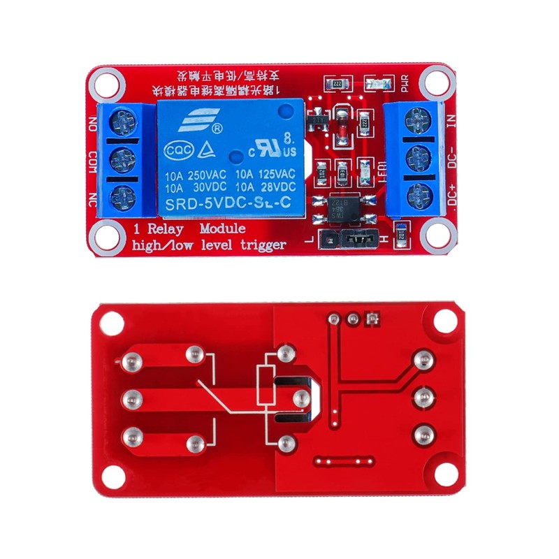 HUAREW 5V 1 Channel Relay Module with Optocoupler Isolation Supports