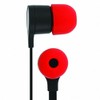 Stereo 3.5mm Flat Wired Headset Dual Earbuds Black for HTC