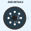 Pukamam 2 Pcs 5 Inch Sander Replacement Pads 8 Hole