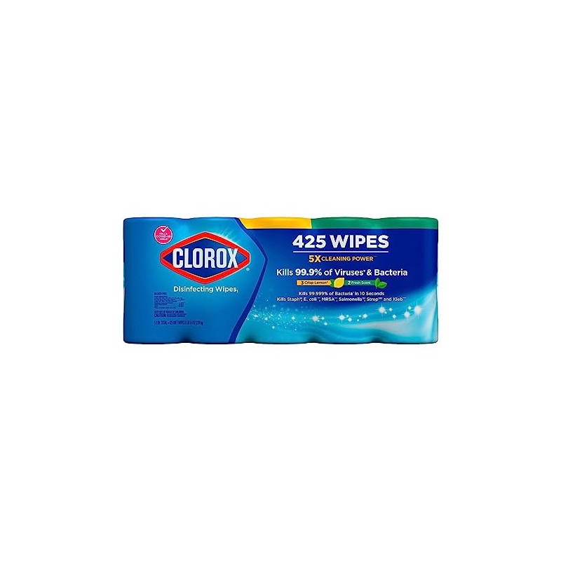 Clorox Disinfecting Wipes Variety Pack - 5X Cleaning Power, Kills